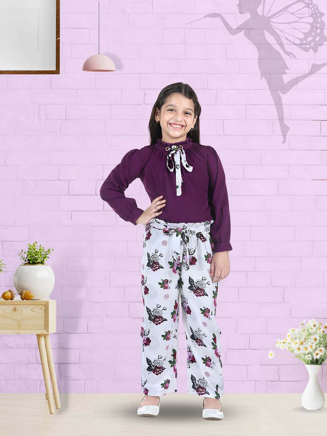 Girls purple outlet pants