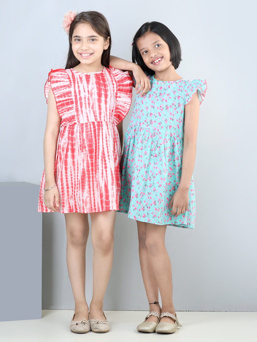 Cutiekins Pack Of 2 Dress-Multicolour