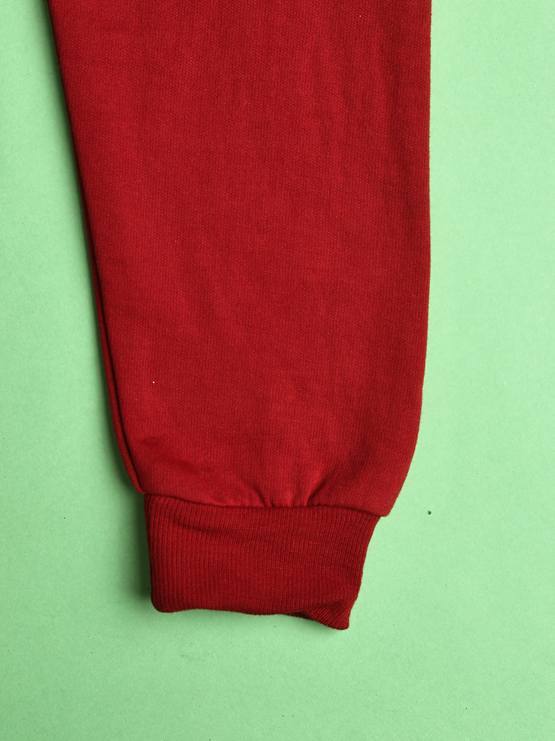 Cutiekins Girls Solid Cozy Fleece Trackpant -Maroon