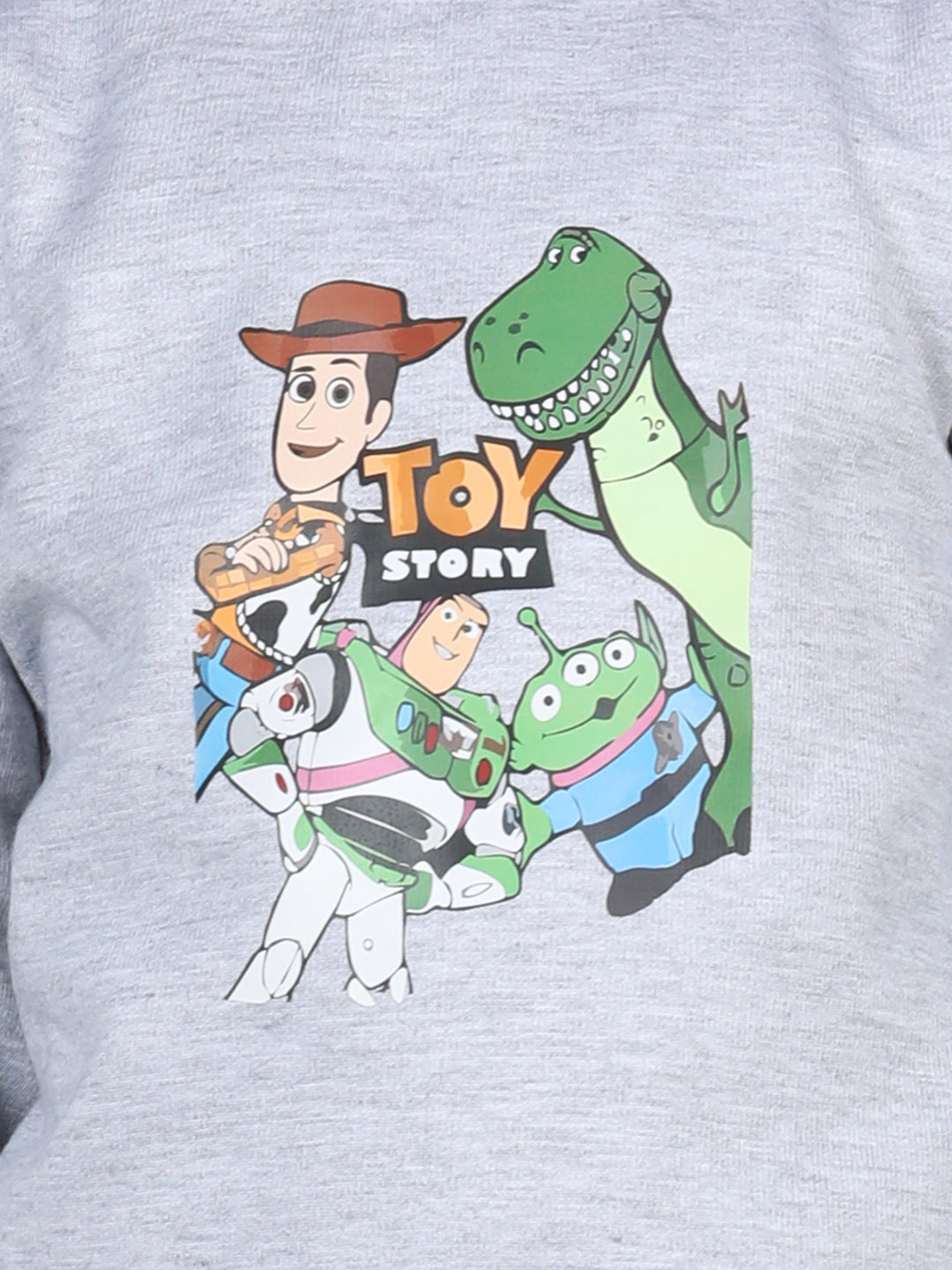 Cutiekins Boys Toy Story Graphic Print cozy Tracksuit -Grey & Green