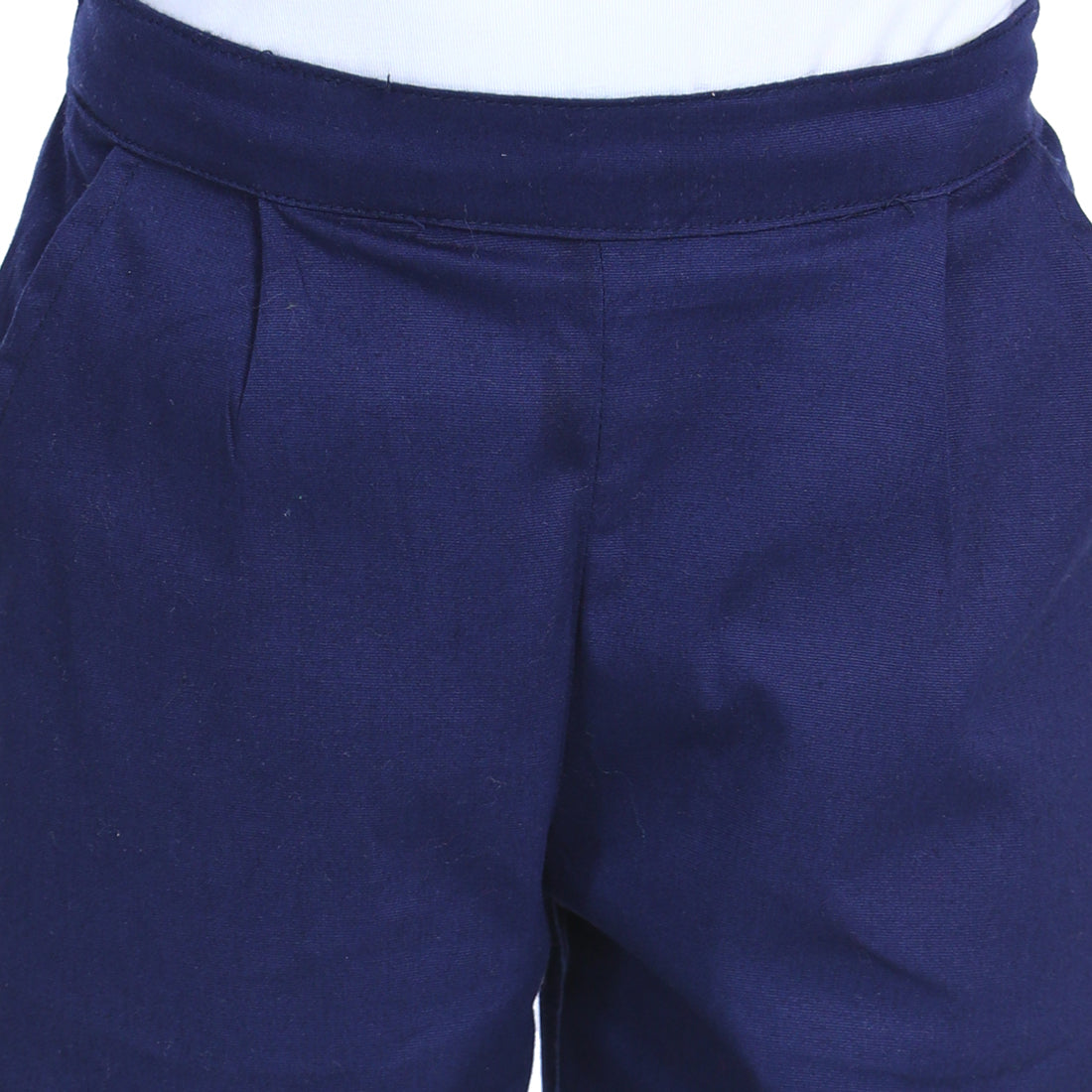 Cutiekins Short For Boys Casual Solid Polyester  (Dark Blue, Pack of 1)