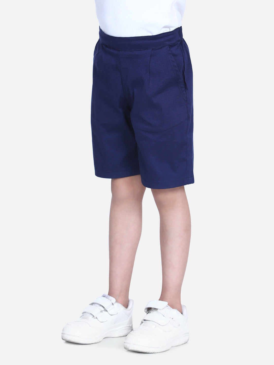 Cutiekins Short For Boys Casual Solid Polyester  (Dark Blue, Pack of 1)