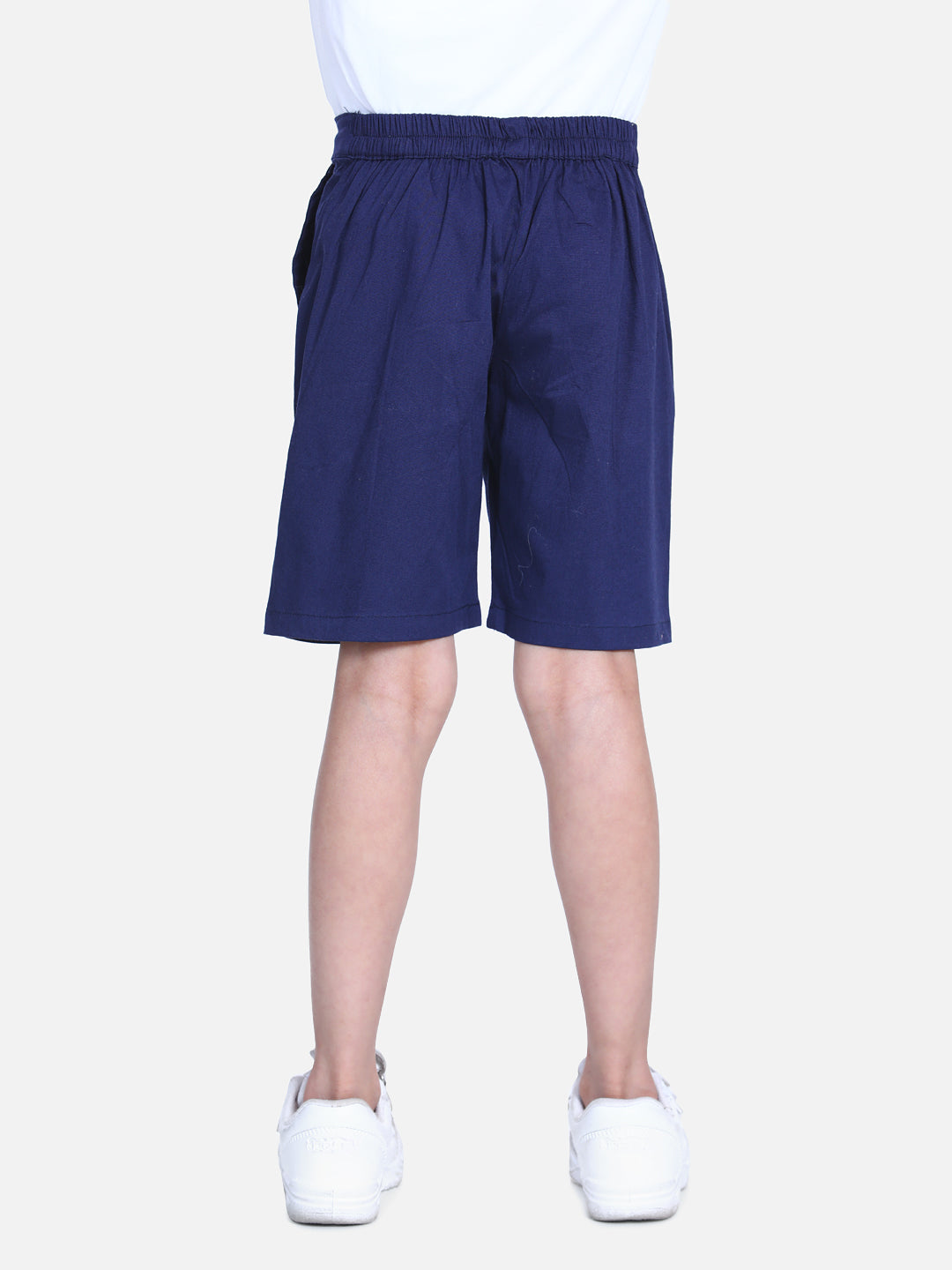 Cutiekins Short For Boys Casual Solid Polyester  (Dark Blue, Pack of 1)