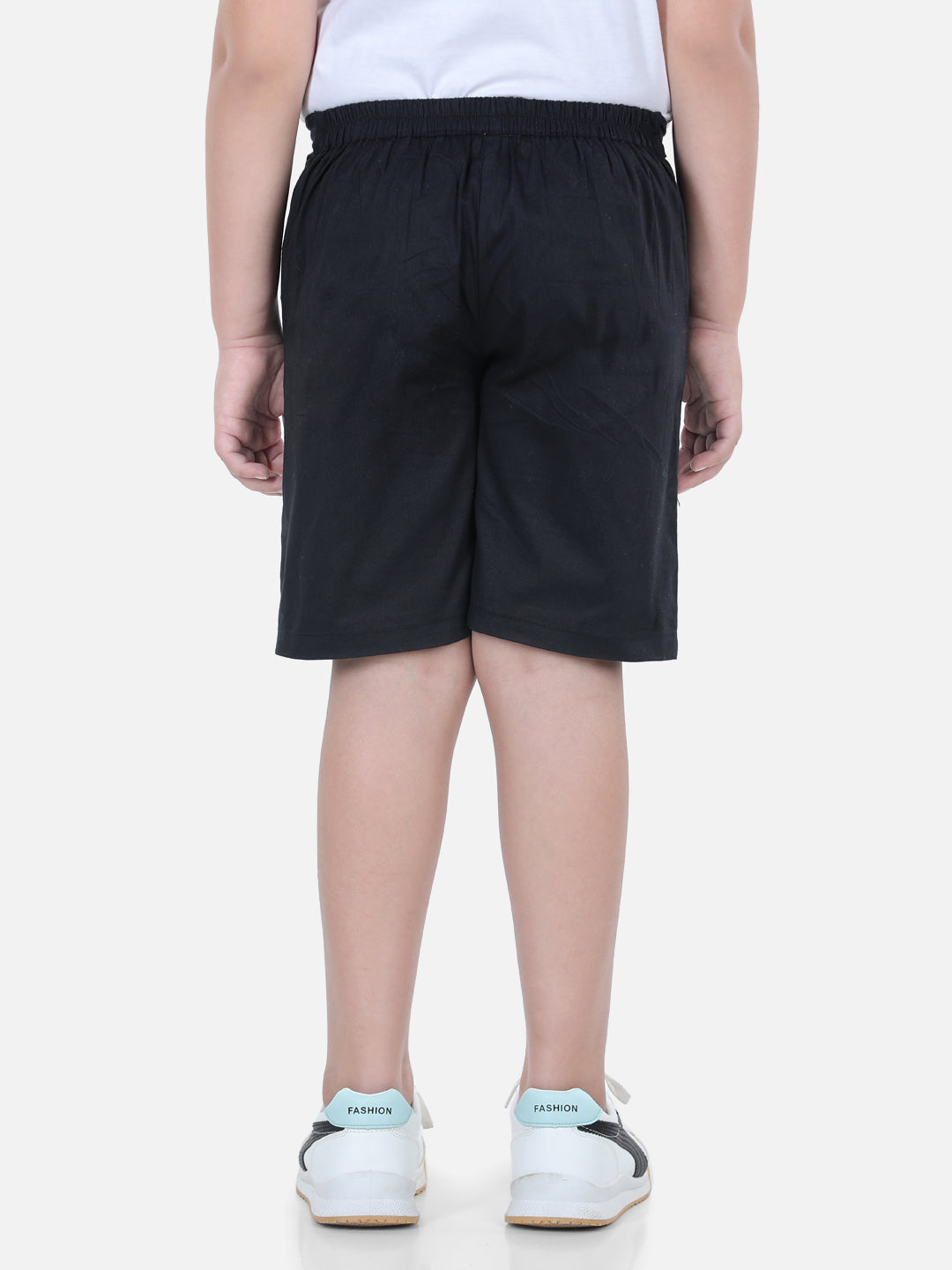 Cutiekins Boys Black Cotton Shorts