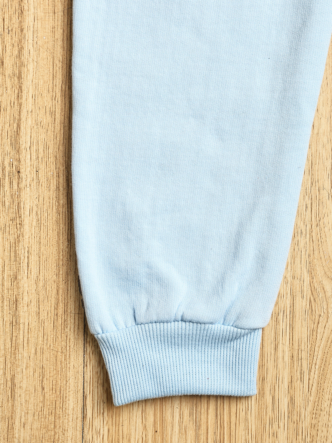 Cutiekins Girls Solid Cozy Fleece Trackpant -Sky Blue