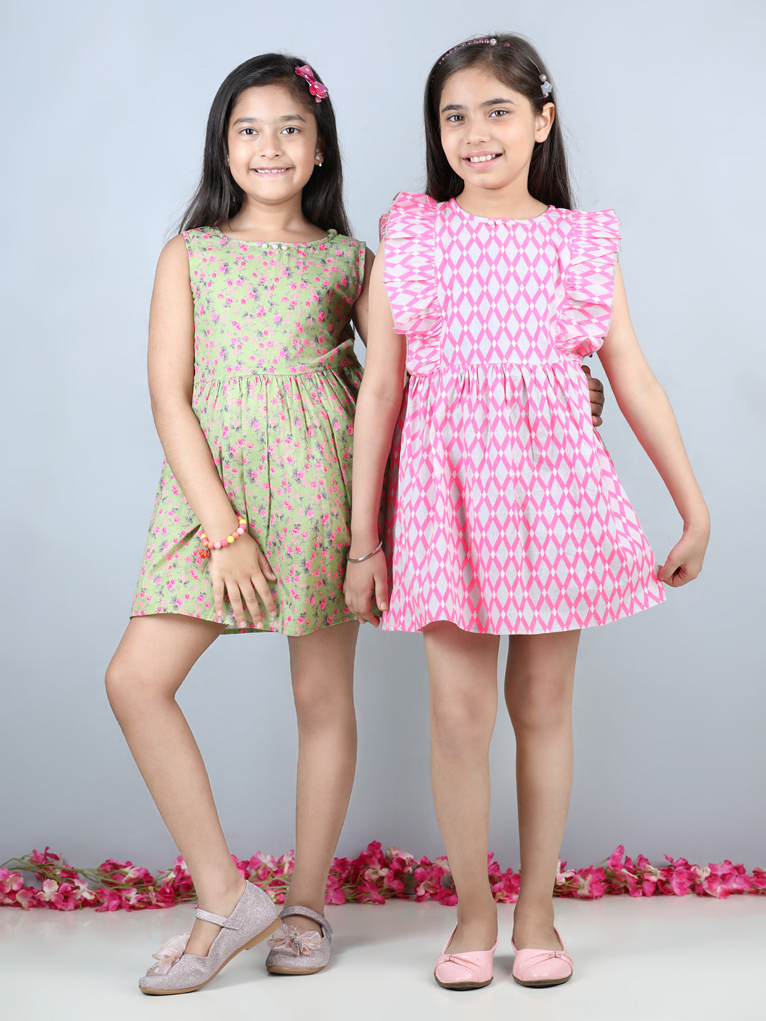 Cutiekins Pack Of 2 Dress-Multicolour