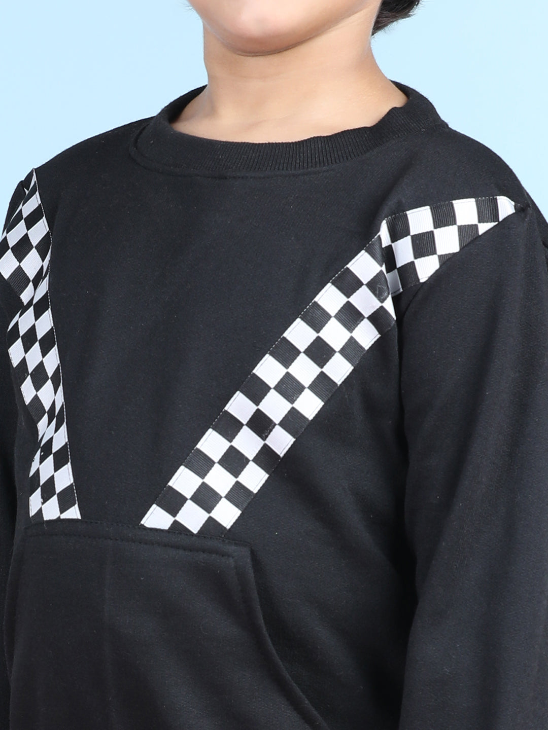 Cutiekins Boys Black & White Sweatshirt With Trackpant