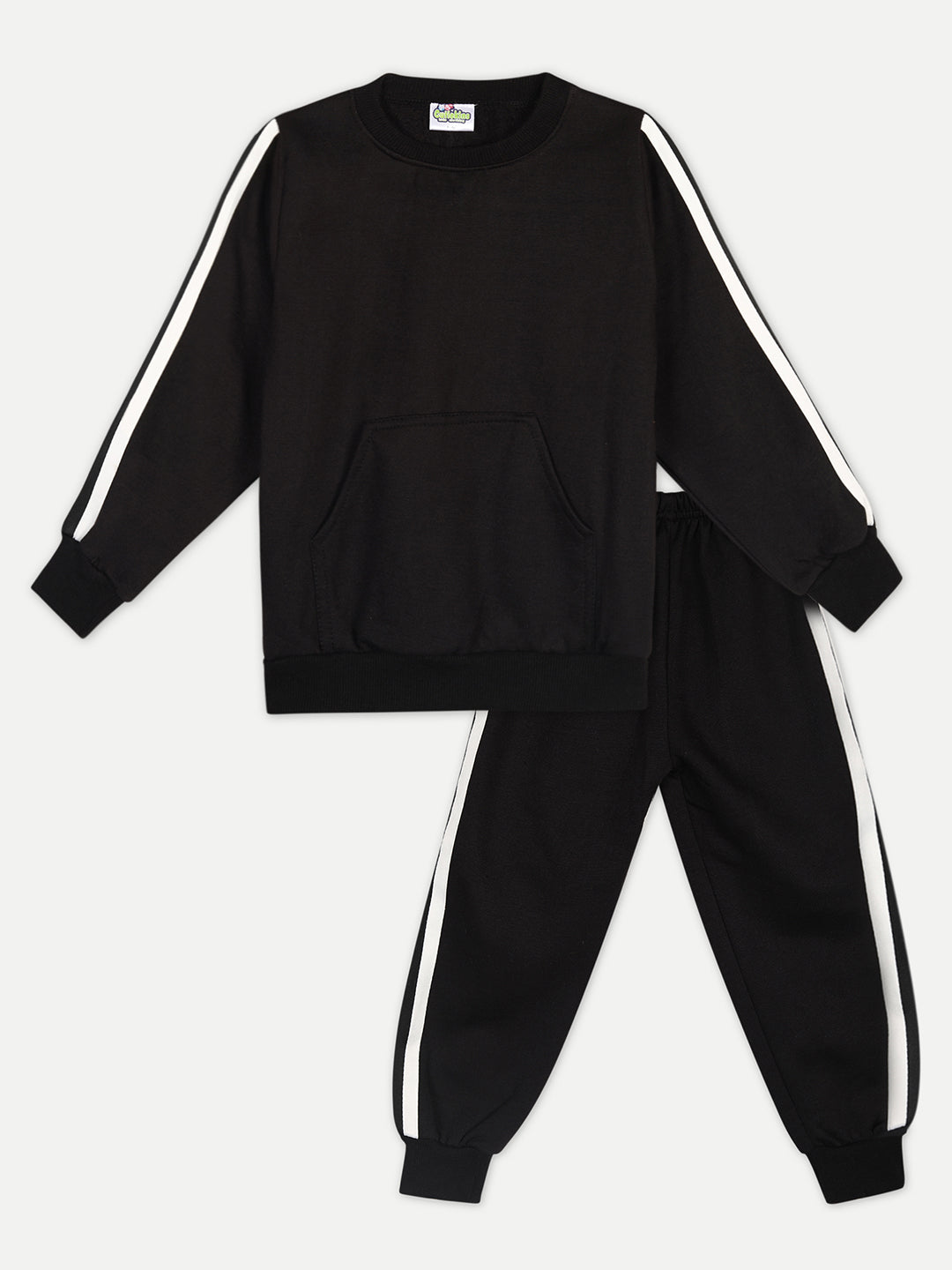 Cutiekins Boys Black Sweatshirt With Trackpant