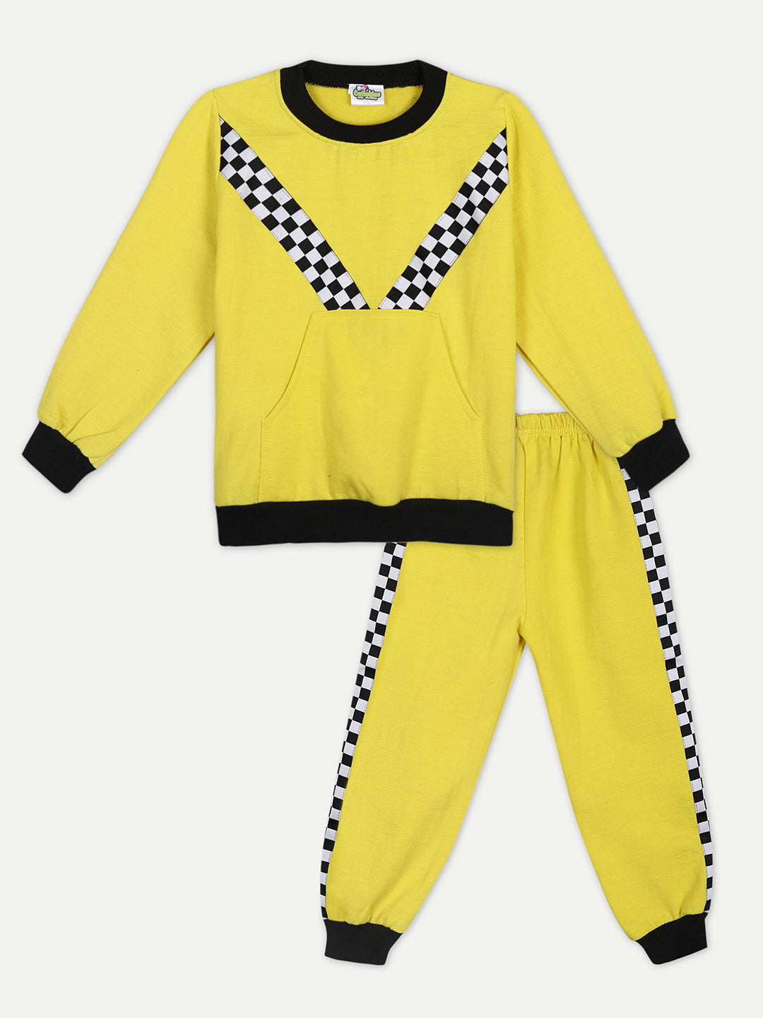 Cutiekins Boys Yellow Sweatshirt With Trackpant