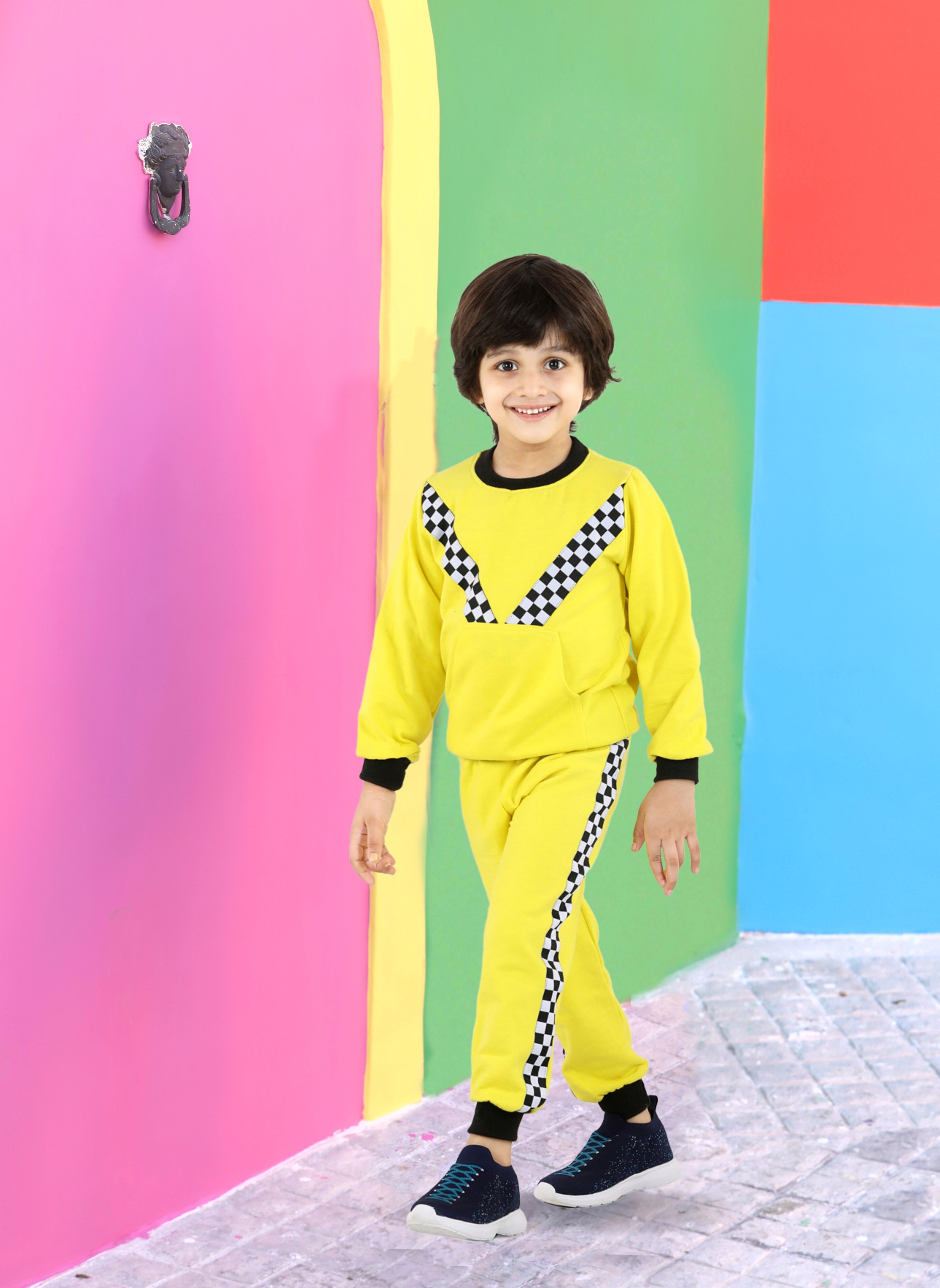 Buy Mustard Yellow Trousers & Pants for Boys by GAME BEGINS Online |  Ajio.com