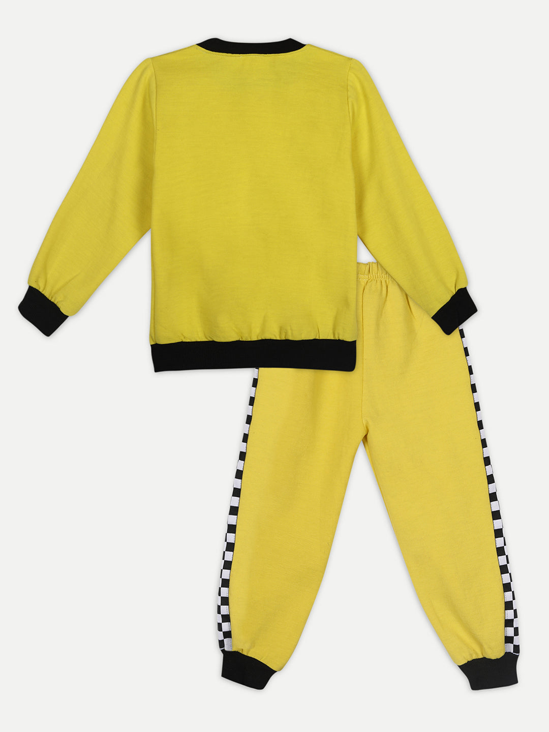 Cutiekins Girls Yellow Sweatshirt With Trackpant