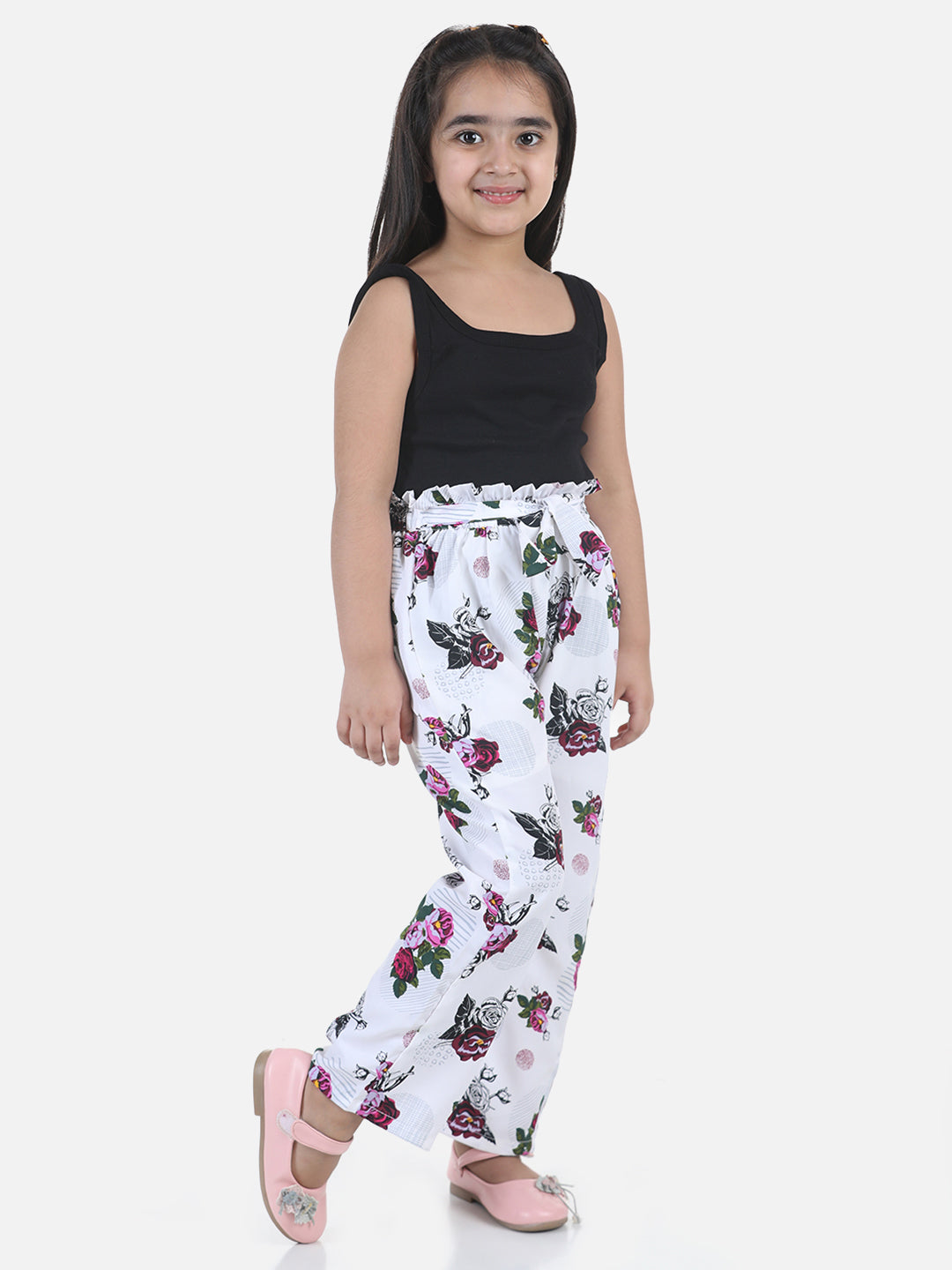 Cutiekins Regular Fit Girls White Polyester Trousers