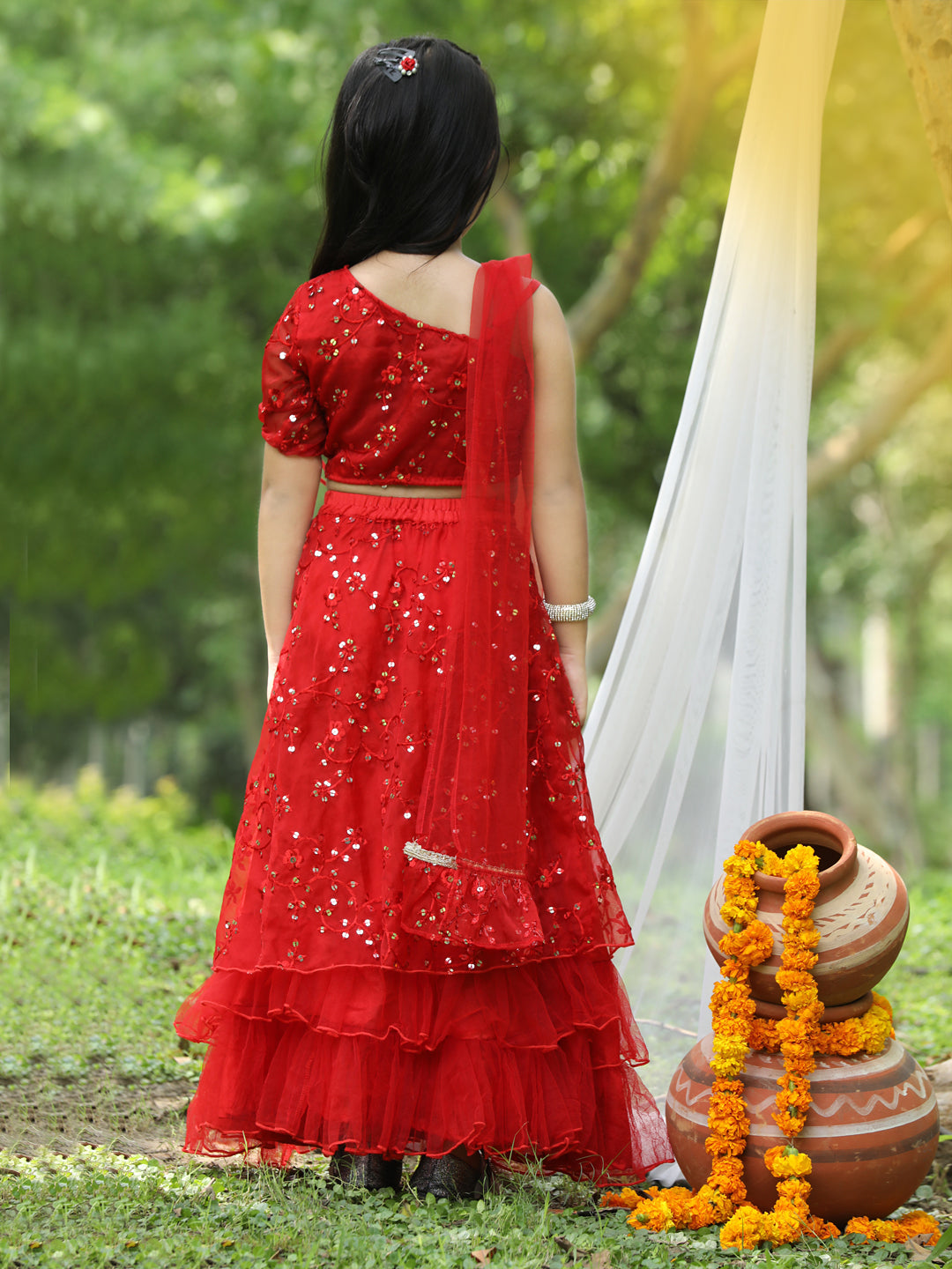 Buy VANSH CREATION Girl's Silk Readymade lehenga choli | Multicolor lehenga  (2-15 yrs) girls lehenga? (14-15 Years, Dark Pink) Online In India At  Discounted Prices