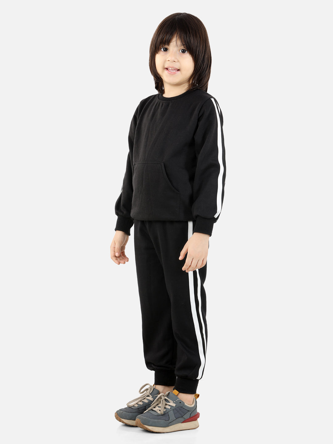 Cutiekins Boys Black Sweatshirt With Trackpant