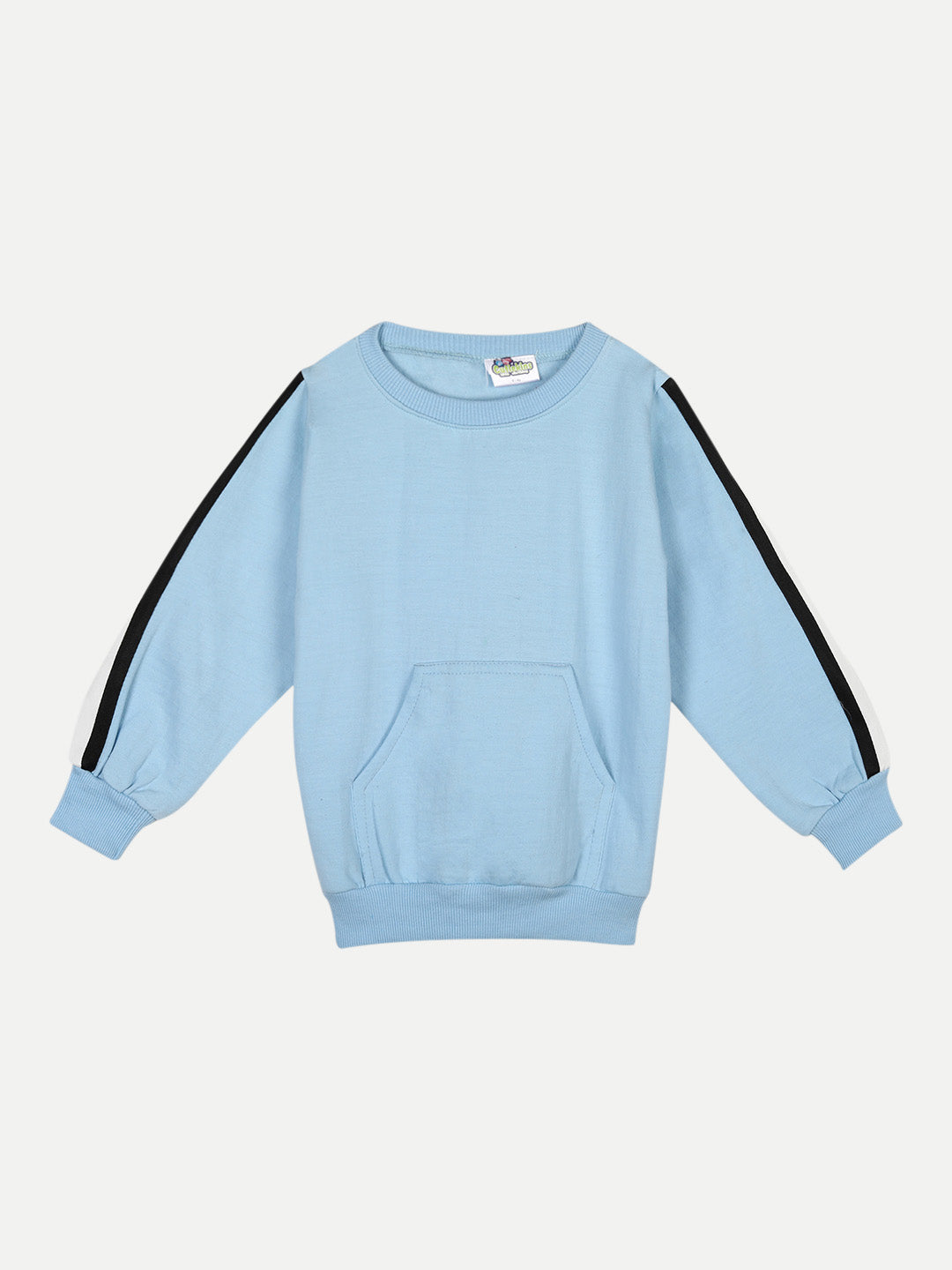 Cutiekins Pack of 2 Sweatshirt-Sky Blue & Yellow