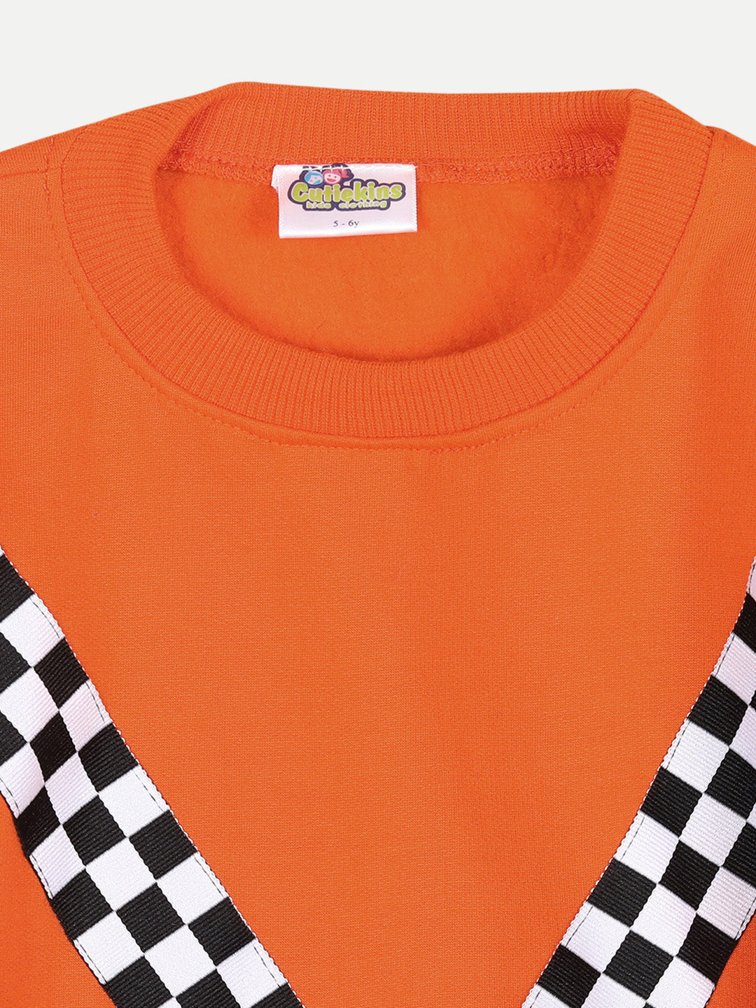 Cutiekins Pack of 2 Sweatshirt-Black & Orange