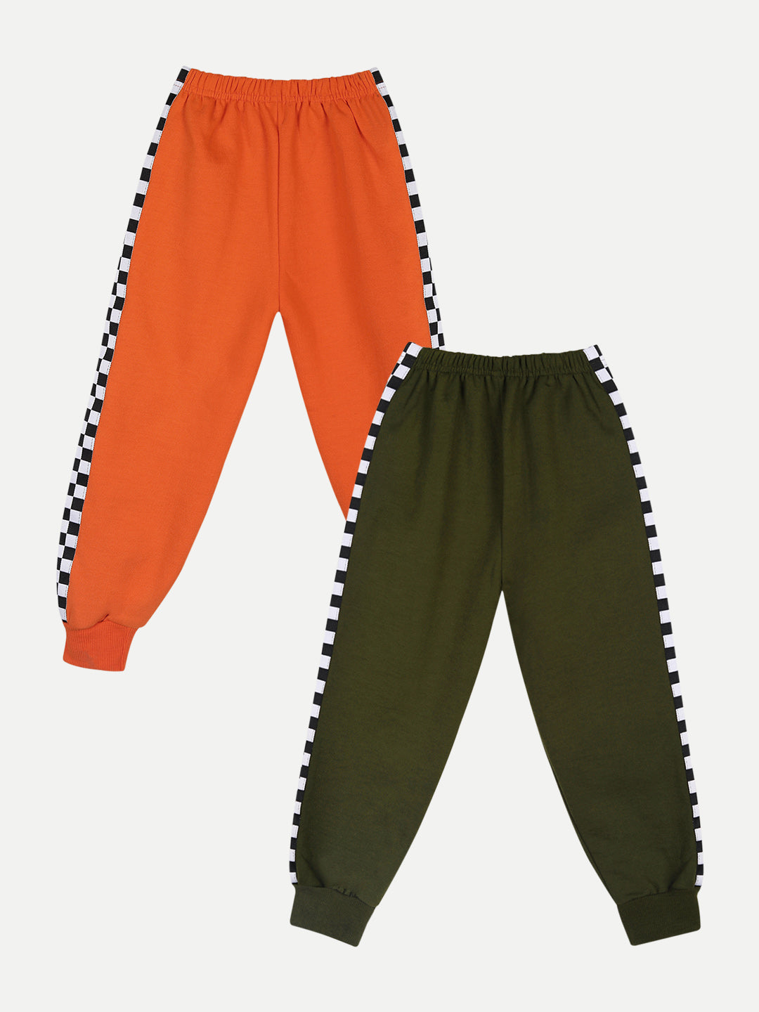 Cutiekins Pack Of 2 Tracksuit -Orange & Mehndi Green