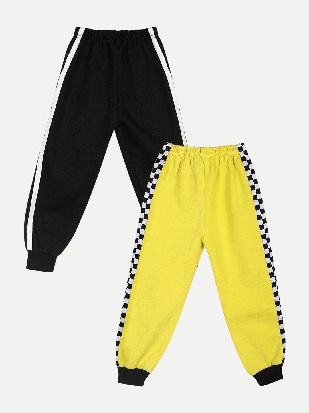 Cutiekins Pack of 2 Track Pant -Black & Yellow