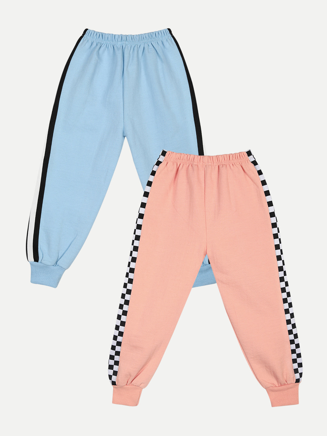 Cutiekins Pack of 2 Track Pant -Sky Blue & Peach