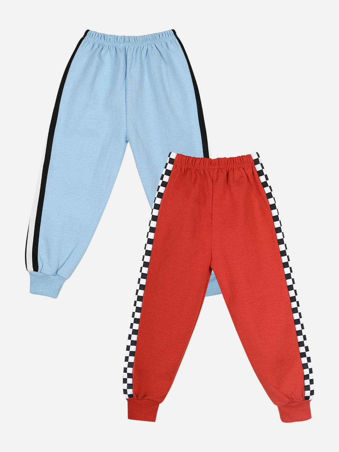 Cutiekins Pack of 2 Track Pant -Sky Blue & Red