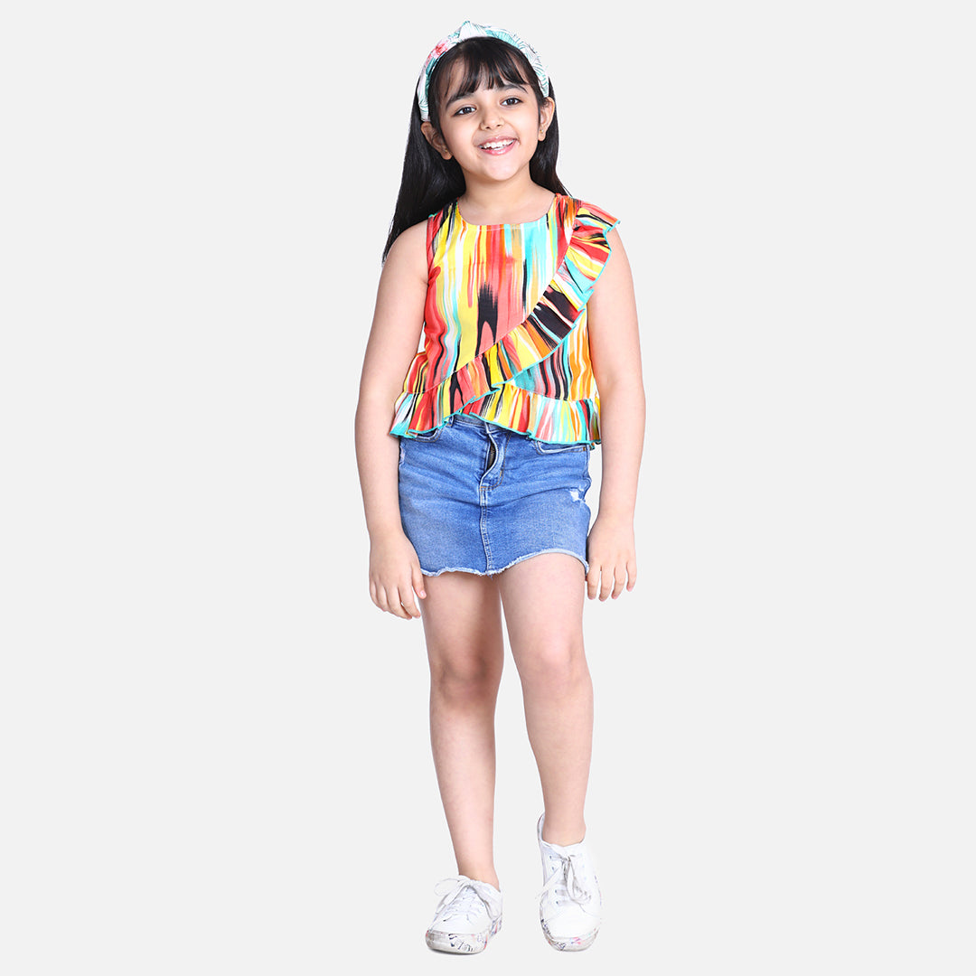 Cutiekins Multicolour Printed Top-Multicolour