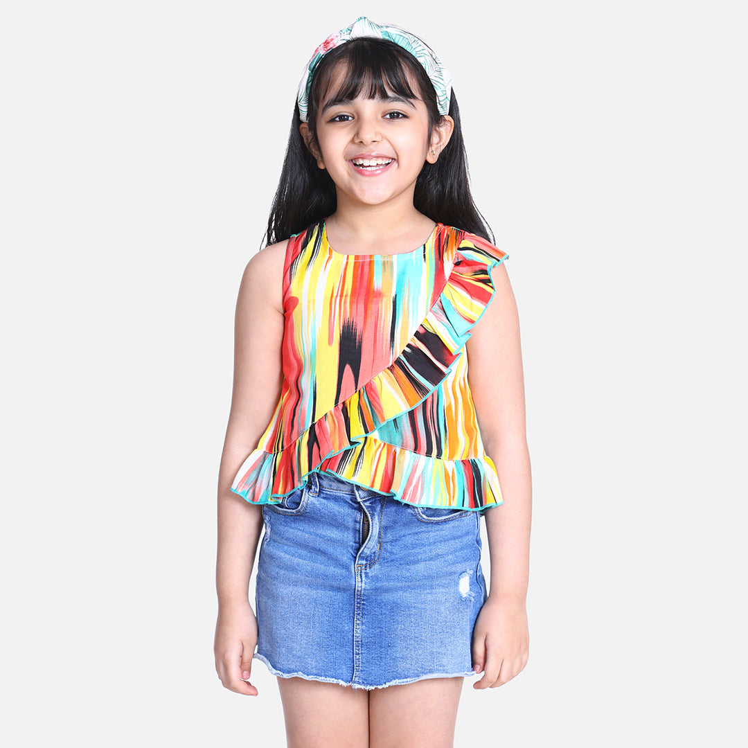 Cutiekins Multicolour Printed Top-Multicolour