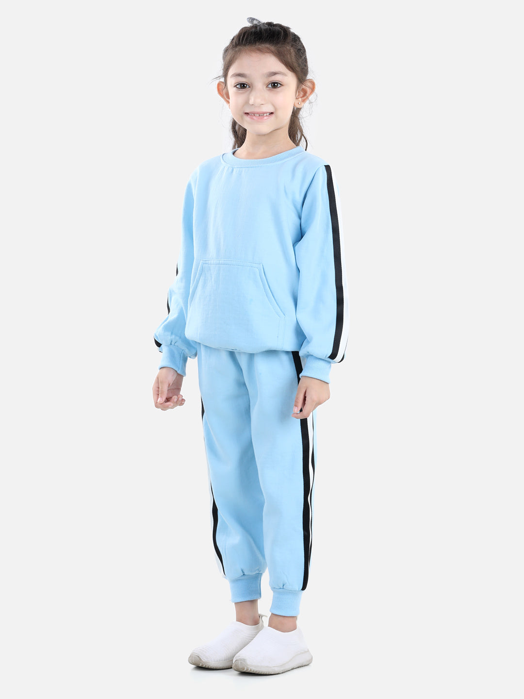 Cutiekins Girls Turquoise Blue Sweatshirt With Trackpant