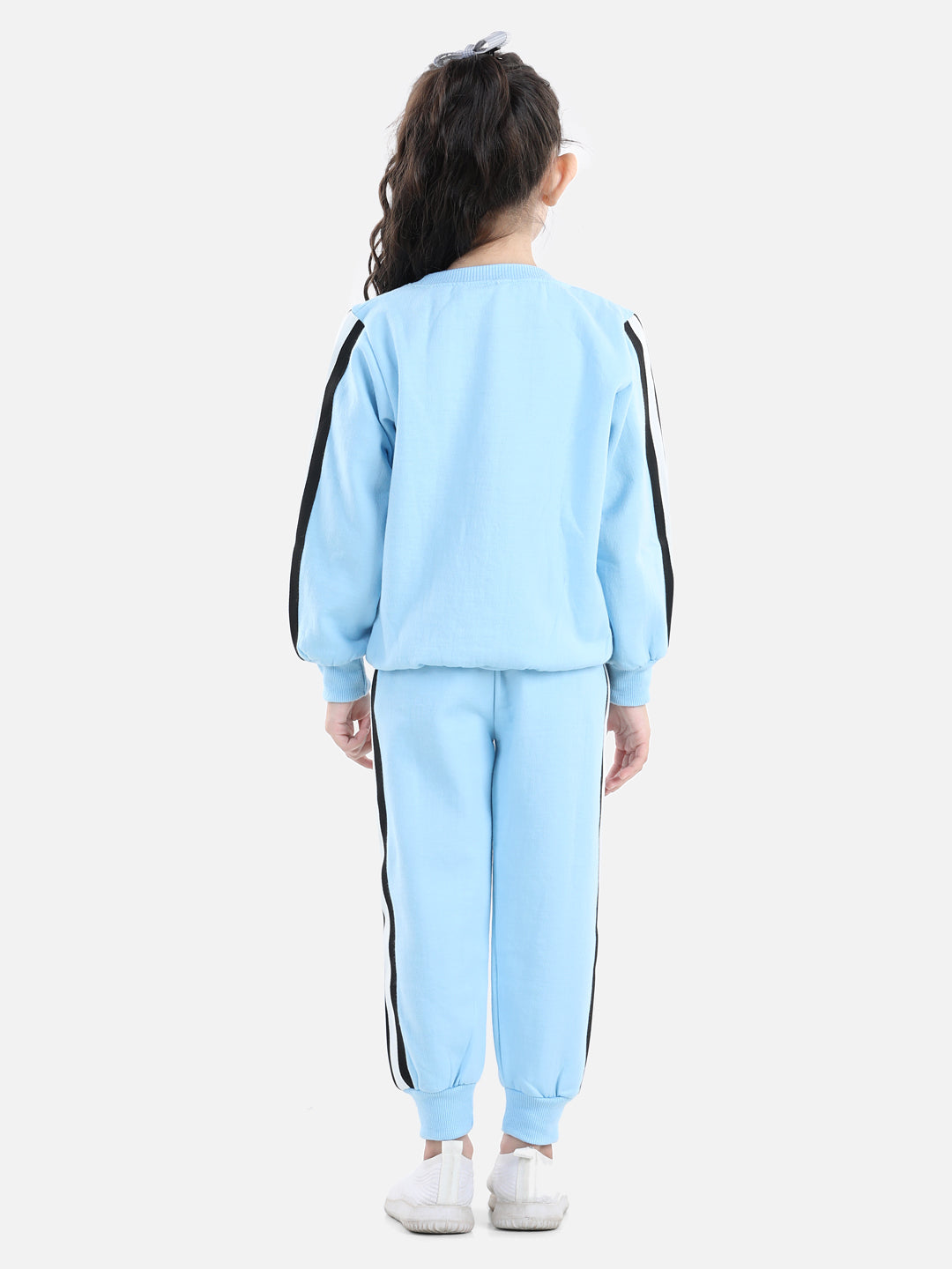 Cutiekins Girls Turquoise Blue Sweatshirt With Trackpant