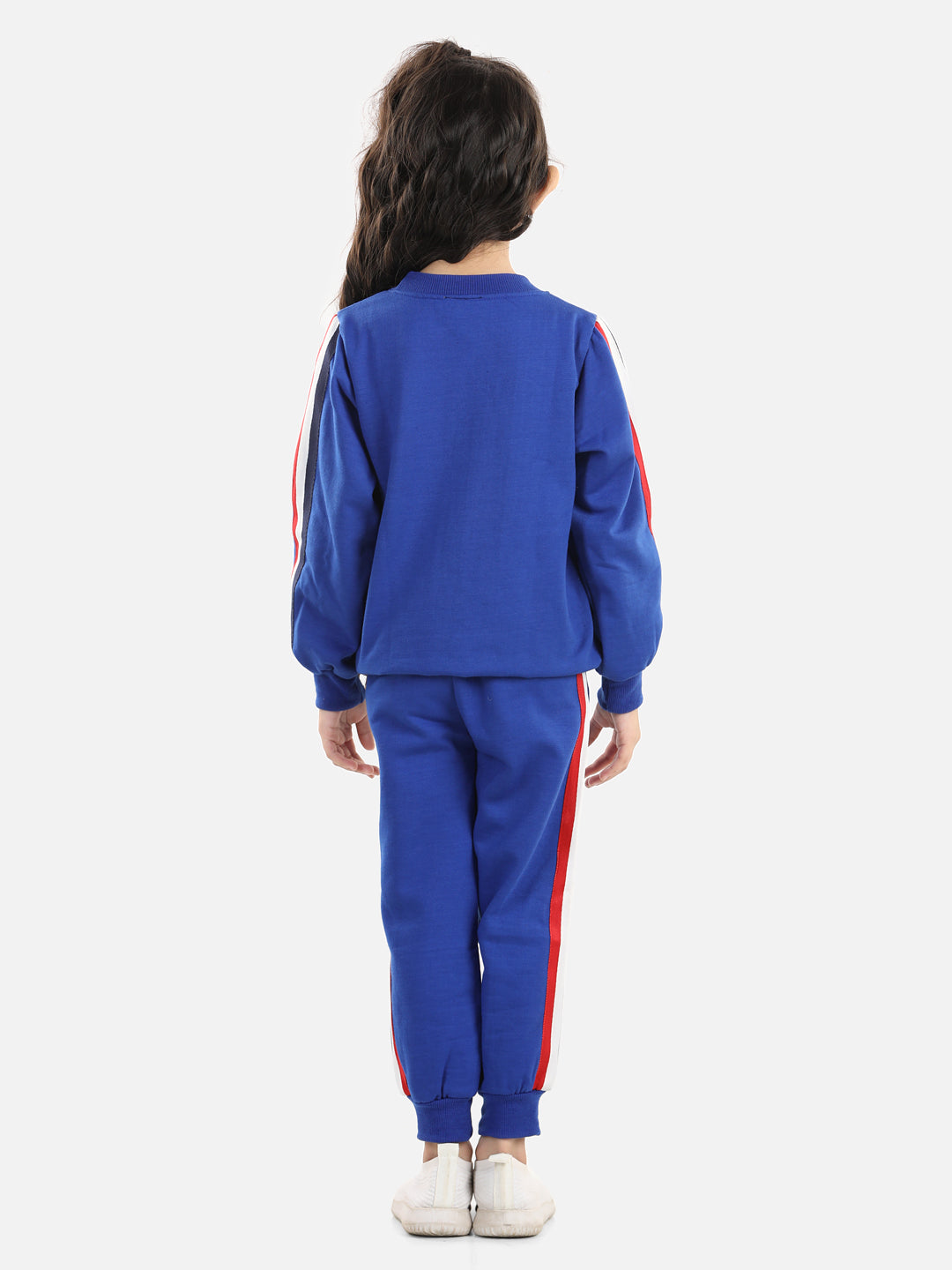 Cutiekins Girls Indigo Blue Sweatshirt With Trackpant
